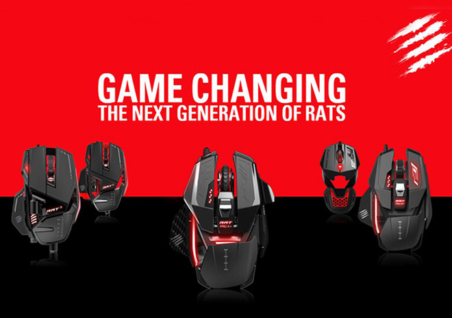 Mad Catz تعلن عن تشكيلة جديدة من سلسلة ماوس RAT Gaming