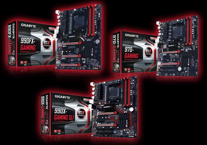 مقارنة بين 3 لوحات جيجابايت فئة G1 GAMING وبشريحة 990FX/990X/970