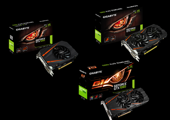 جيجابايت تقدم تشكيلة بطاقات GTX 1060 بذاكرة 3GB