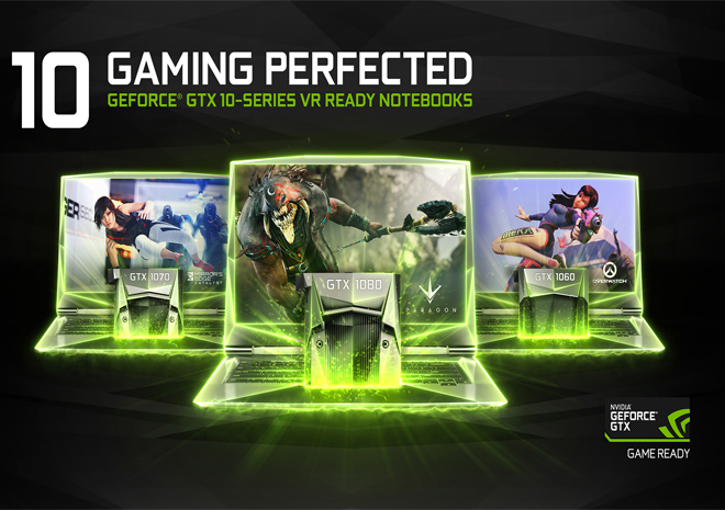 رسمياً انفيديا تدشن سلسلة بطاقات GeForce GTX 10 للأجهزة المحمولة