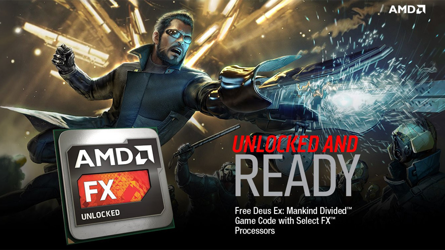 لعبة Deus Ex: Mankind Divided مجاناً مع معالجات AMD FX!