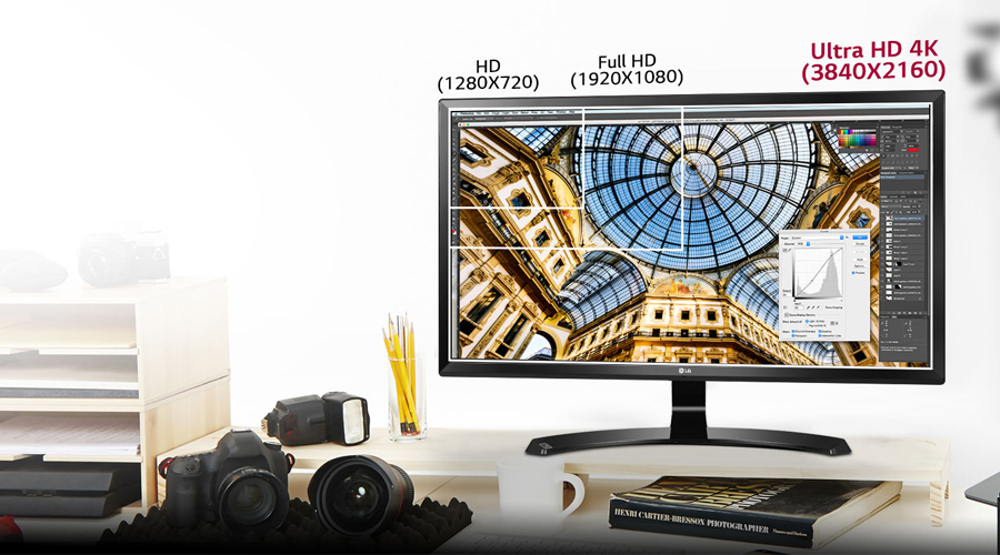 شاشة LG 24UD58-B بدقة 4K وبسعر 350 دولار