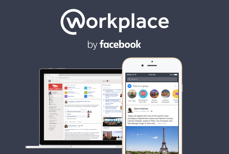 قامت فيس بوك باطلاق خدمة جديدة باسم Facebook WorkPlace
