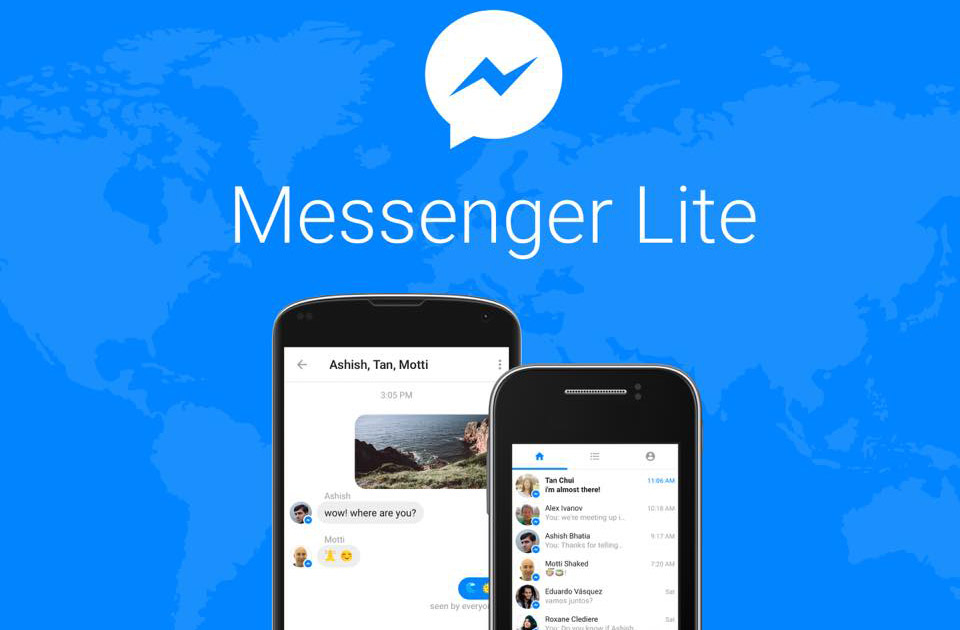 اطلاق Messenger Lite للهواتف الضعيفة و للتعامل مع اتصال الانترنت البطىء