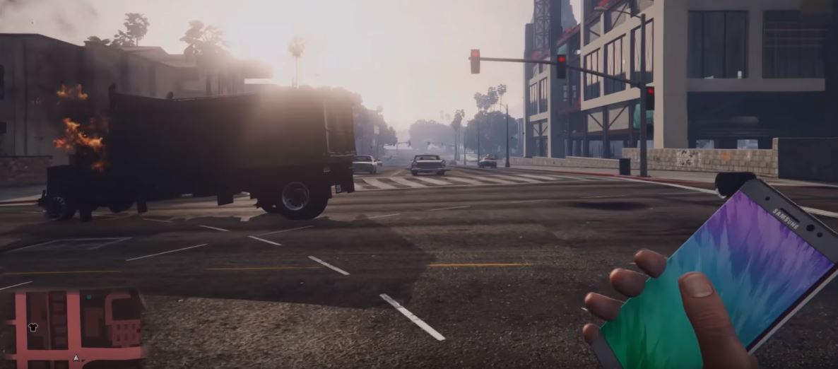 يوتيوب تعيد الفيديو الخاص بالمود الذى يجعل نوت7 قنبلة فى لعبة GTA V