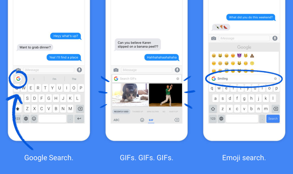 اطلاق لوحة مفاتيح جوجل الخاصة بنظام iOS الى الاندرويد