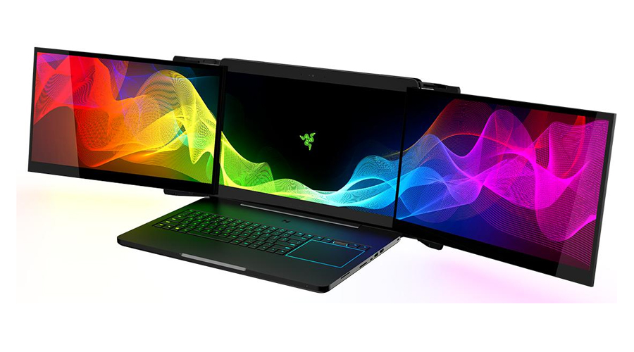 الجهاز المحمول Razer Project Valerie يتحول من شاشة الى 3 شاشات!