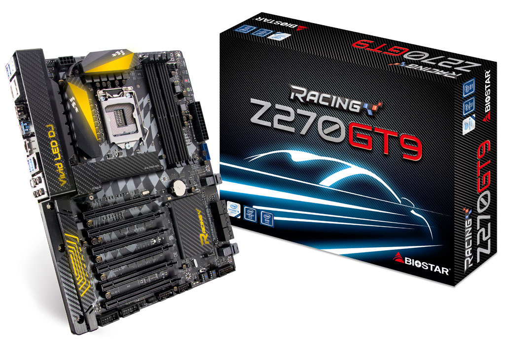 الإعلان عن لوحات BIOSTAR الام الجديدة Racing Z270GT9.