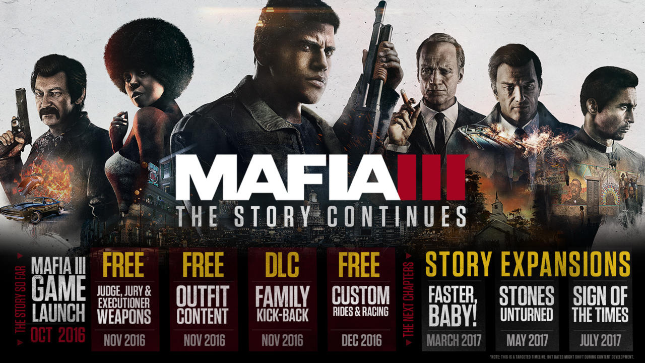 الإعلان عن موعد إصدار المحتويات الإضافية القادمة للعبة Mafia III