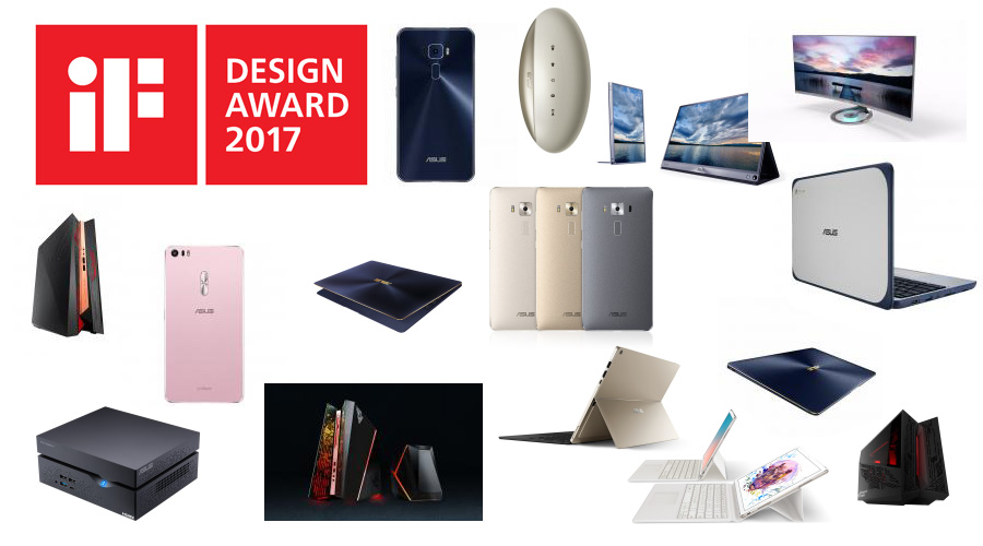 15 جائزة iF Design 2017 تفوز بها منتجات ASUS دفعة واحدة!