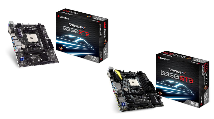 الكشف عن لوحات BIOSTAR RACING B350GT3/B350ET2 بأسعار مشجعة