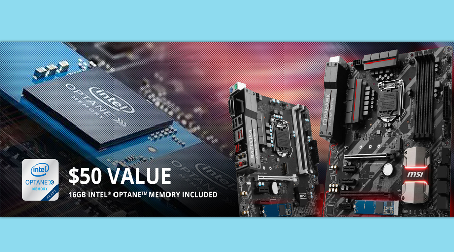 3 لوحات من MSI ستتضمن الذاكرة المسرعة Optane 16GB عند شرائها