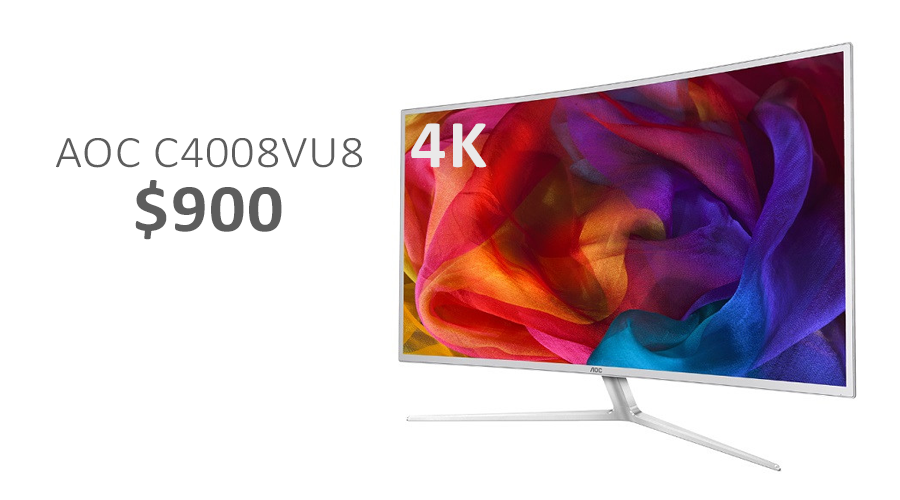إطلاق الشاشة المنحنية AOC C4008VU8 بحجم 40 بوصة وبدقة 4K