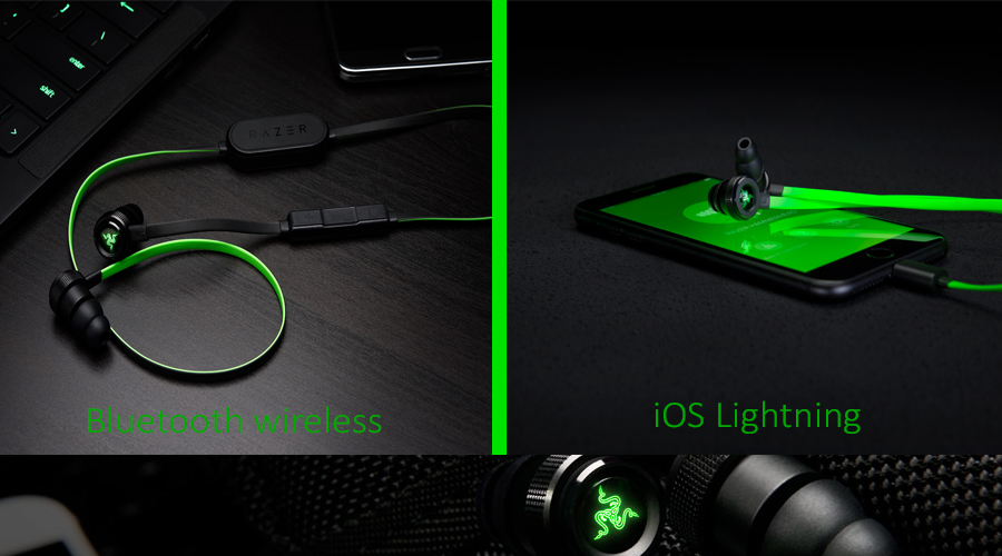 تعرف على سماعة الرأس Hammerhead V2 BT/for iOS من Razer