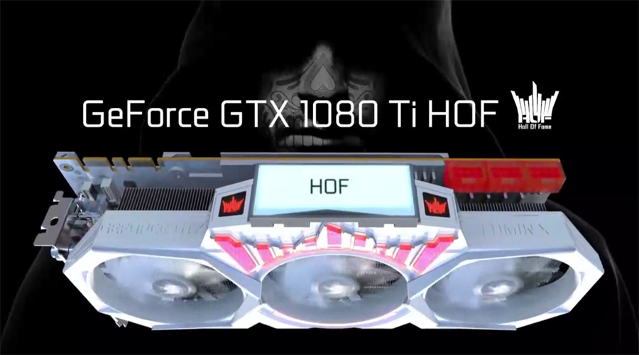 بطاقة GALAX GTX 1080 TI HOF ستحظى أيضاً بشاشة LCD!