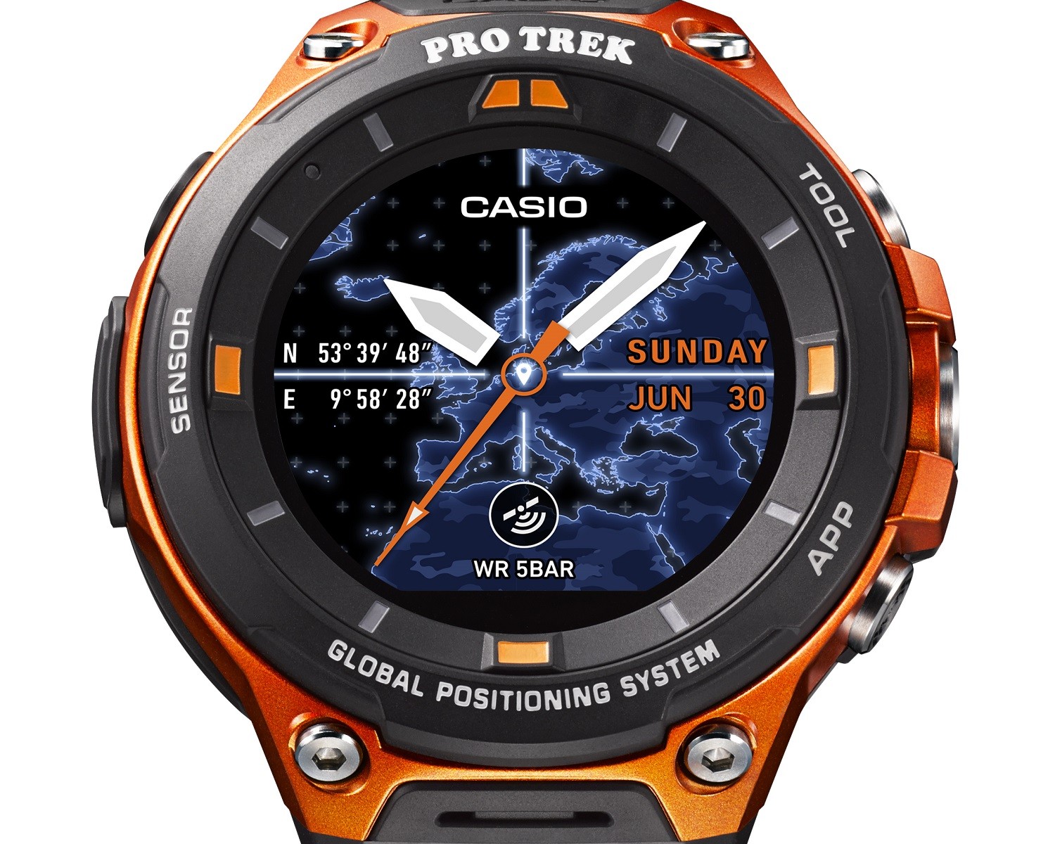 الساعة الذكية الجديدة Casio Pro Trek F20 مزوده ب Android Wear 2.0