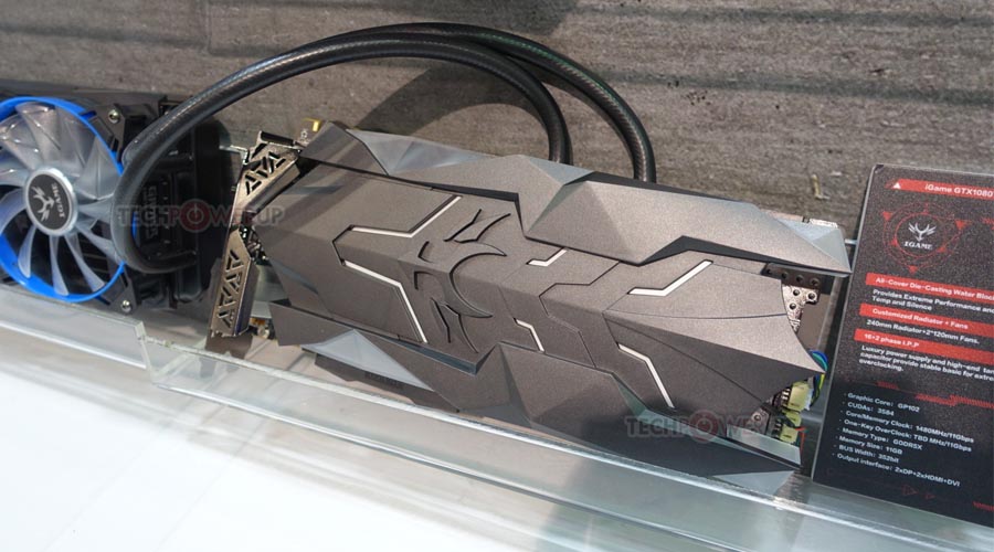 شاهد بطاقة Colorful iGame GTX 1080 Ti Neptune W بتصميمها الجذاب