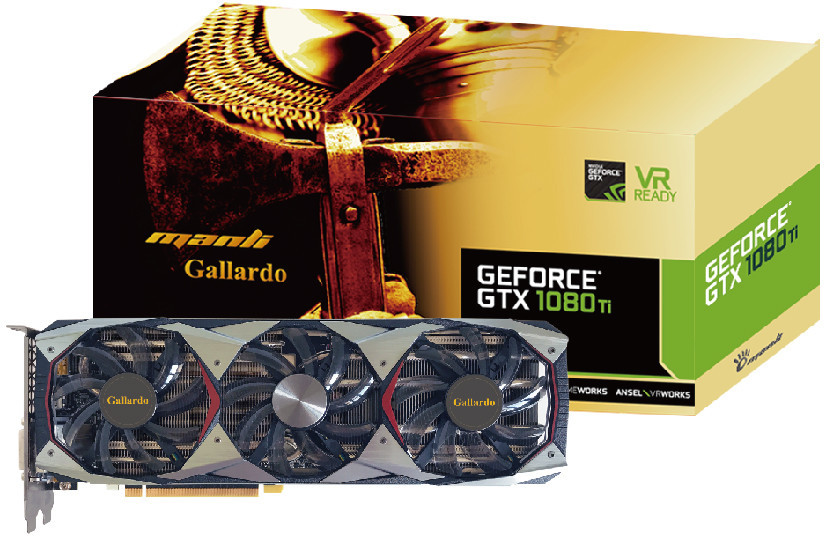 شركة Manli TG تعلن عن بطاقة Manli GeForce GTX 1080Ti Gallardo