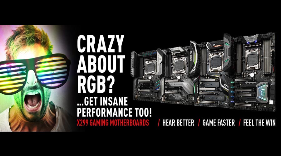 عائلة لوحات MSI X299 تكشر عن أنيابها بتصميم ومواصفات رائعة