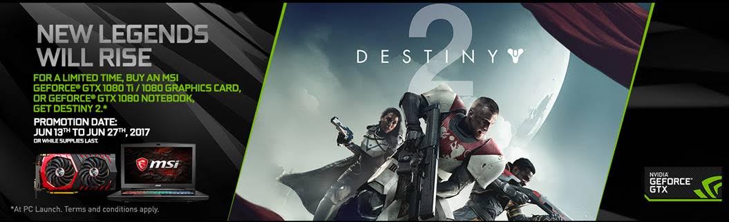 شركة MSI تقدم تفاصيل أكثر حول حزمة New Legends will Rise للعبة Destiny 2