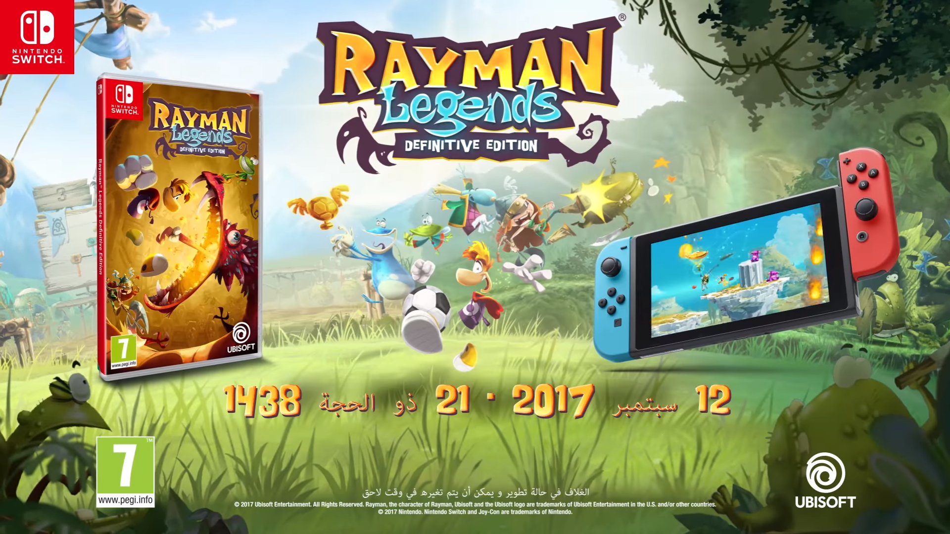 لعبة Rayman Legends Definitive Edition قادمة قريبًا للاعبي Nintendo Switch