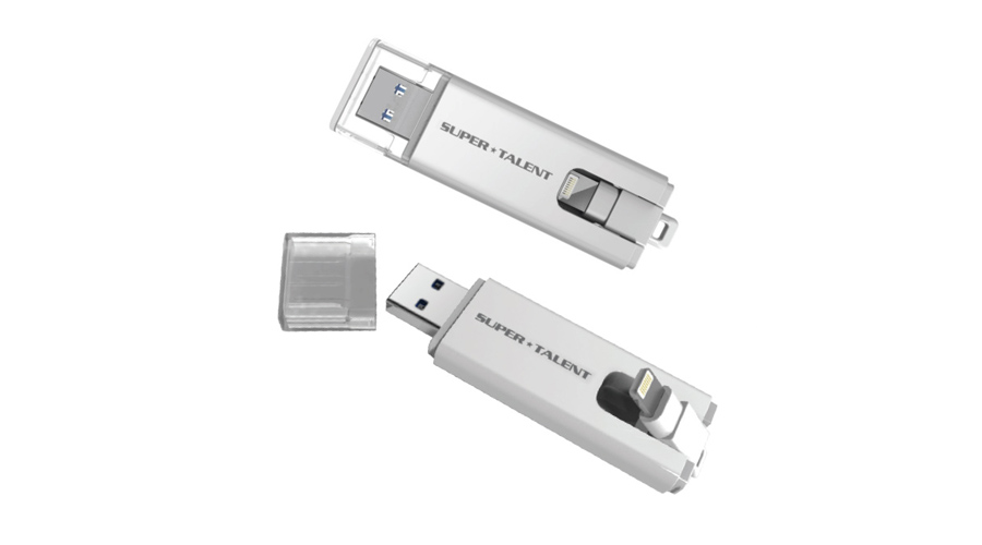 إطلاق ذاكرة فلاش Super Talent TwoDrive USB بمنفذ Lightning و USB 3.0