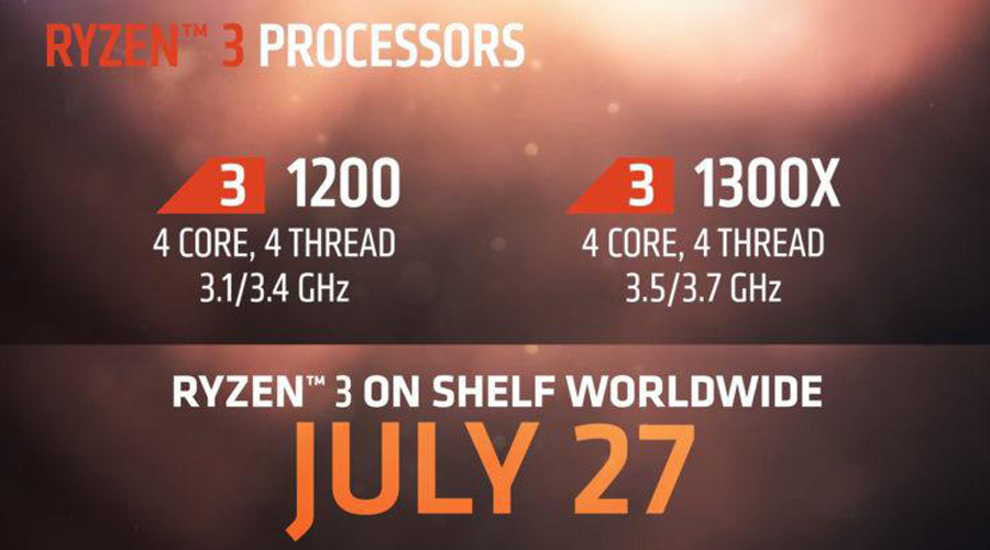 تسريبات تؤكد أسعار معالجات AMD RYZEN 3 الجديدة