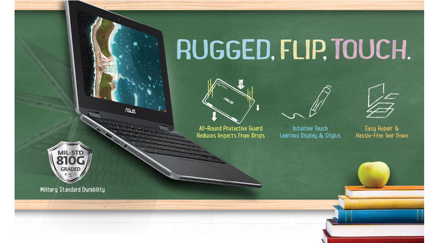 الجهاز المحمول ASUS Chromebook Flip C213 قد يثير إعجاب الطلاب