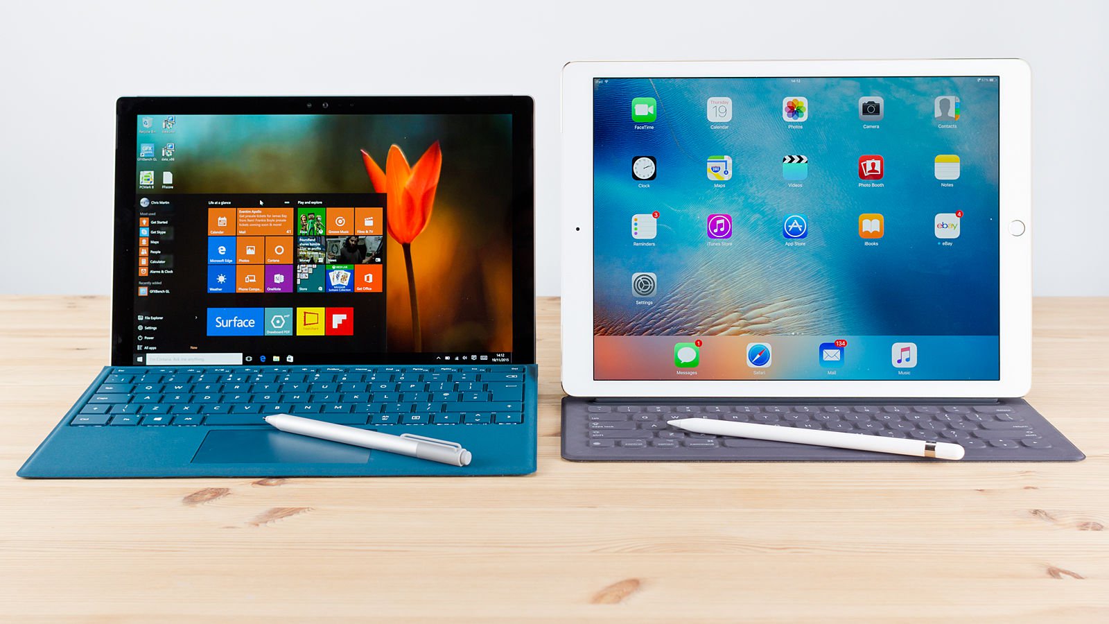 شكاوي العملاء تبدأ بالظهور من شاشات iPad Pro و Surface Pro