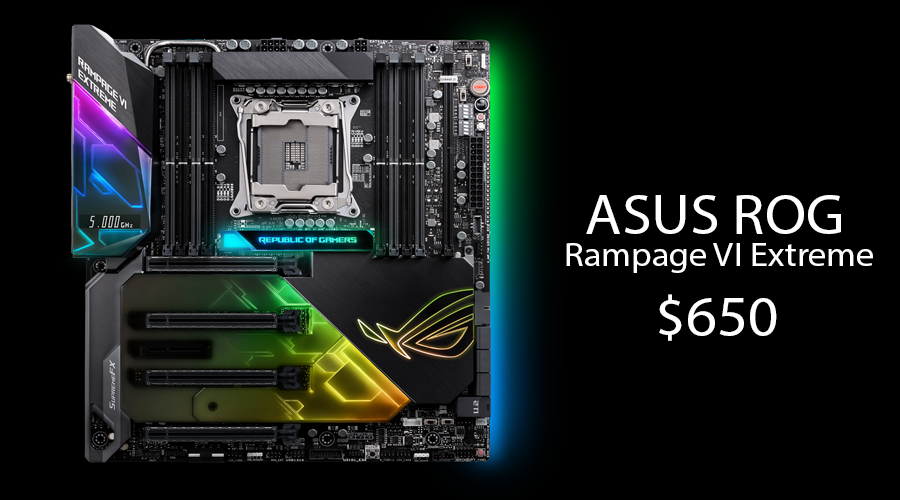 أخيراً..لوحة ASUS Rampage VI Extreme تطلق في الأسواق بسعر 650 دولار