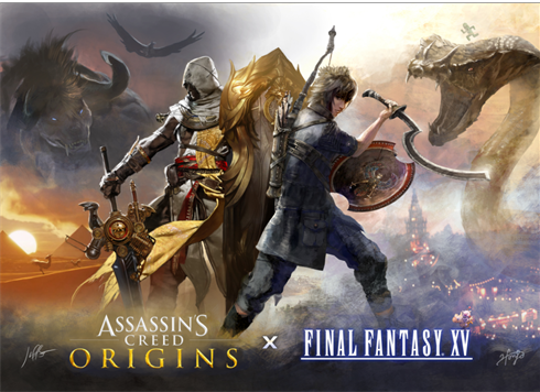 مفاجأة: يوبيسوفت و Square Enix تعلنان عن تداخل عالمي Assassin's Creed Origins و Final Fantasy XV