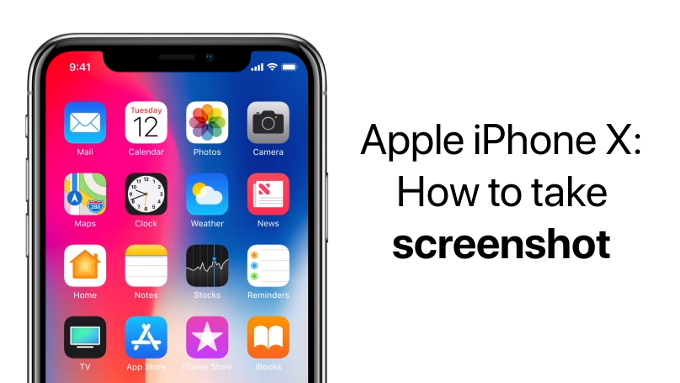 كيف تلتقط صورة من شاشة هاتف iPhone X بعد إزالة زر القائمة؟