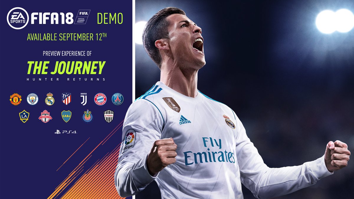 النسخة التجريبية من FIFA 18 تتوفر اليوم .. ورونالدو لا زال في الصدارة للعام الثاني على التوالي!