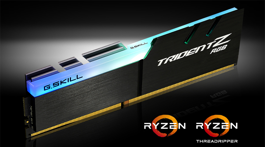 خط جديد من ذواكر G.Skill Trident Z RGB DDR4 المخصصة لمنصة معالجات AMD