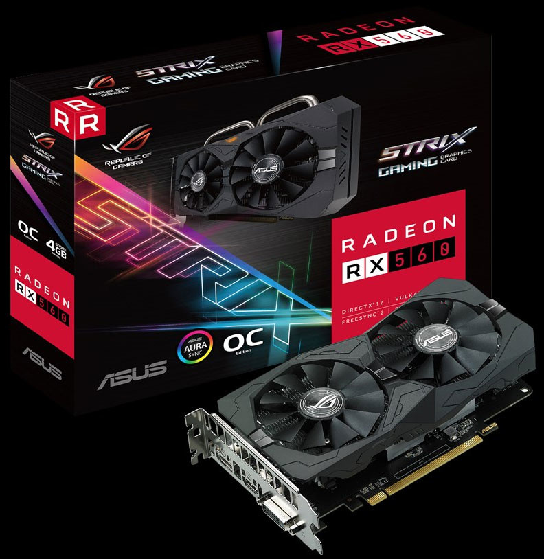 تعلن ASUS عن البطاقة الرسومية ROG STRIX Radeon RX 560 EVO