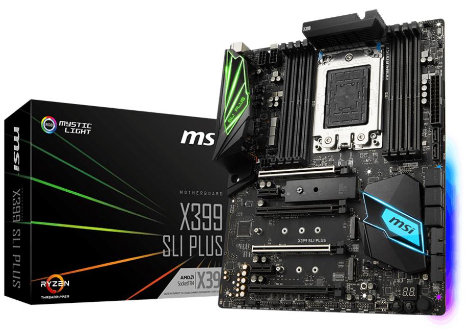 السعر مقابل الأداء طابع لوحة MSI الجديدة X399 SLI PLUS