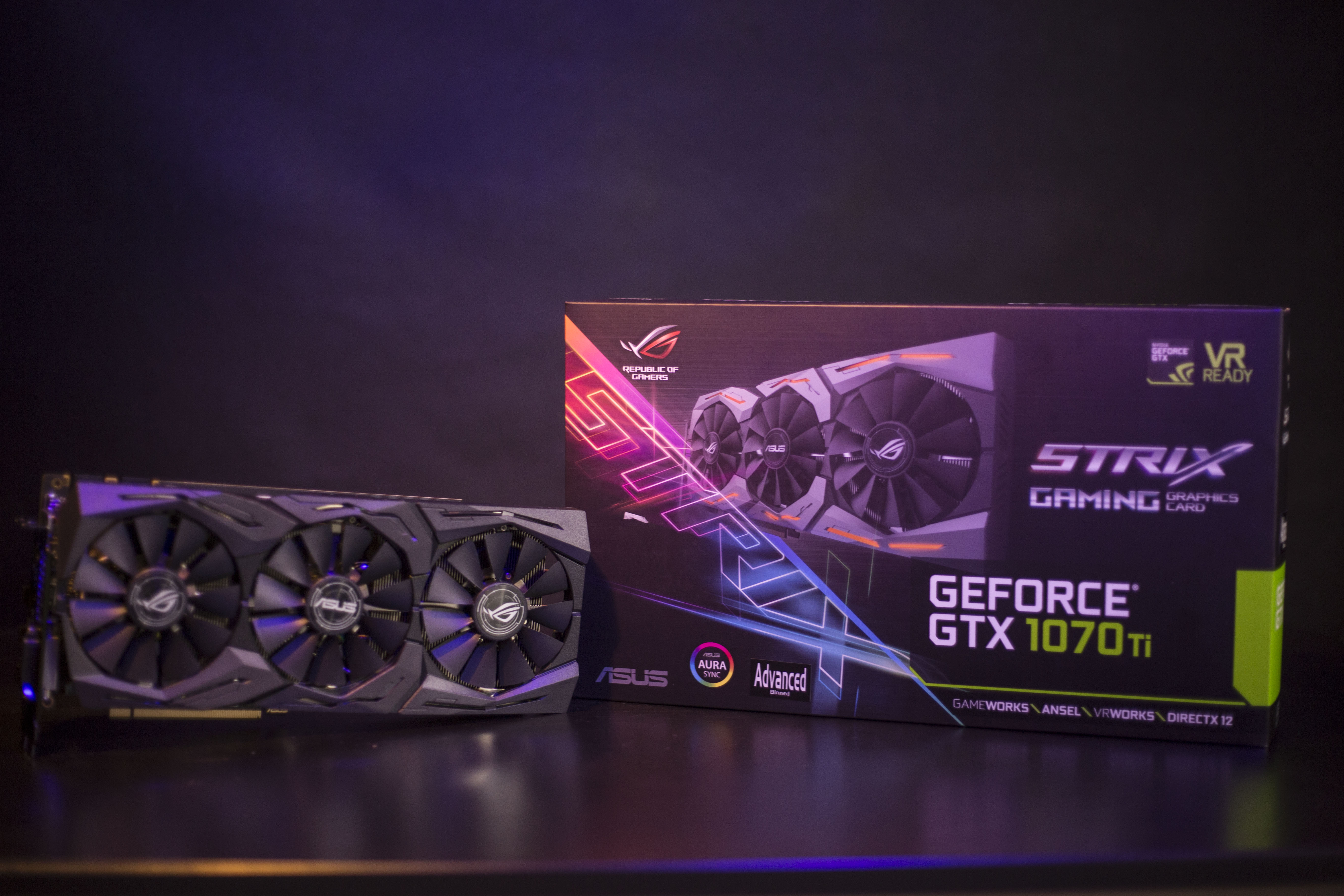 مراجعة البطاقة الاحترافية ASUS ROG STRIX GTX 1070 Ti المثالية لدقة 2K