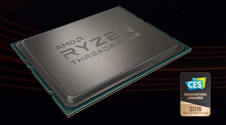 معالج AMD Threadripper 1950X يحصل على جائزة أفضل ابتكار لمعرض CES 2018