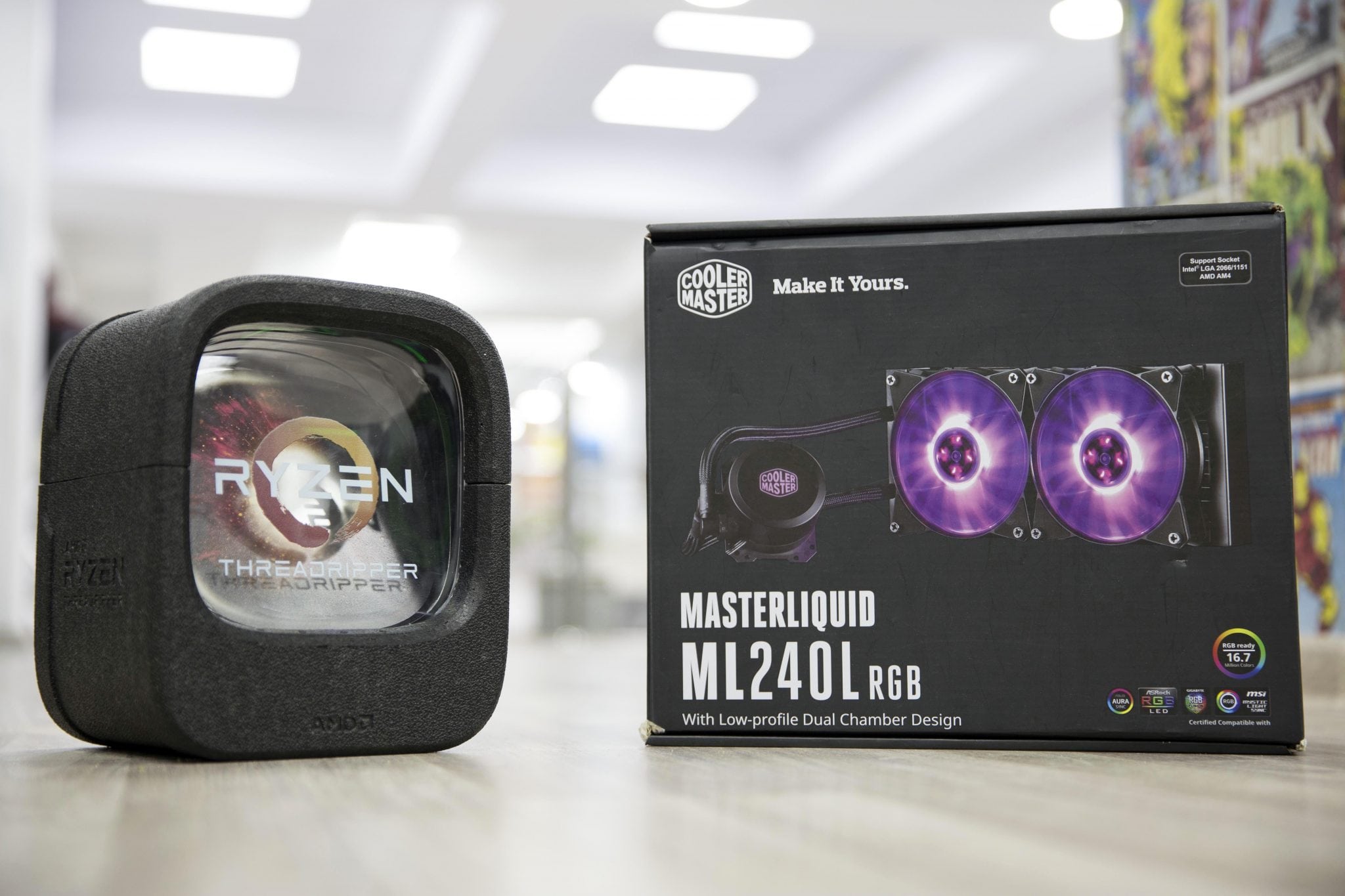 مراجعة المُبرد Cooler Master MasterLiquid ML240L RGB مع منصة AMD RYZEN Threadripper