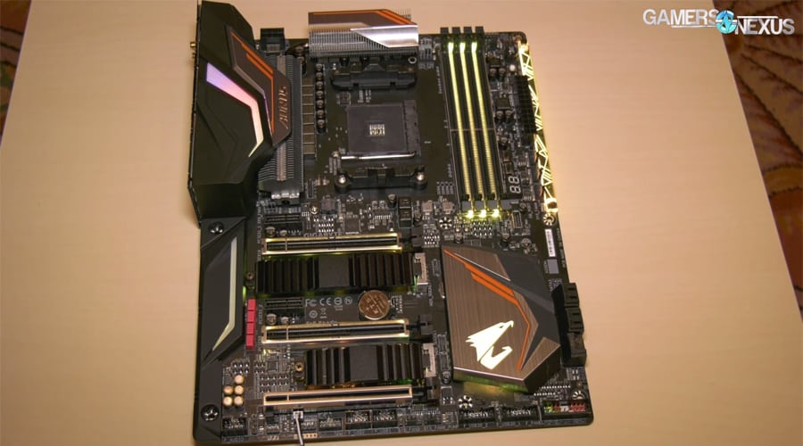معرض CES2018: ظهور أولى الصور للوحة جيجابايت AORUS X470 Gaming 7 Wifi