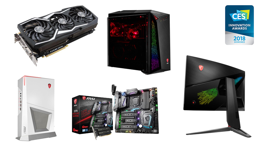 معرض CES2018: خمسة جوائر ابتكار من معرض CES 2018 تذهب لمنتجات MSI!
