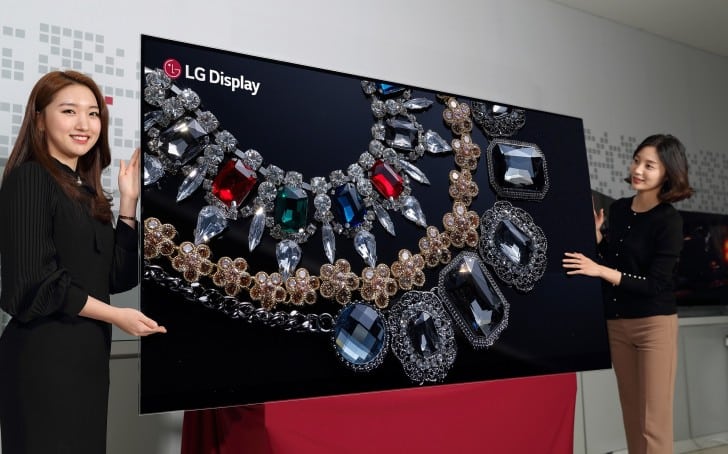 شركة LG تتحدي الجميع!! وتطلق شاشة OLED الأكبر علي الإطلاق