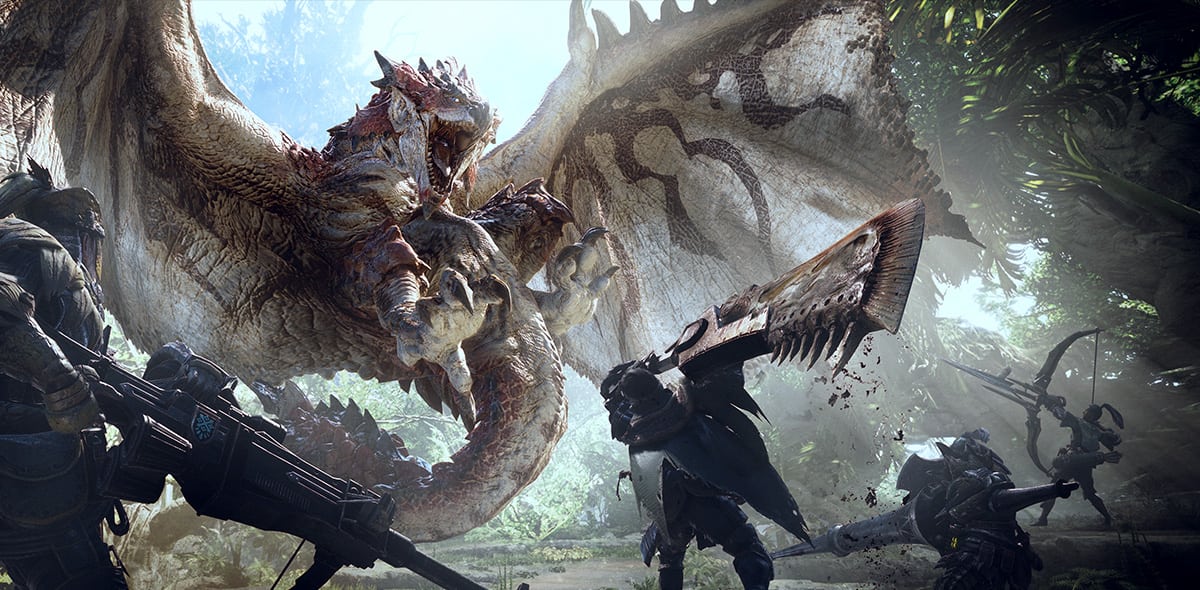 لعبة Monster Hunter : World تنشر ثمانى دقائق كاملة لعب فى ساحة Rotten Vale