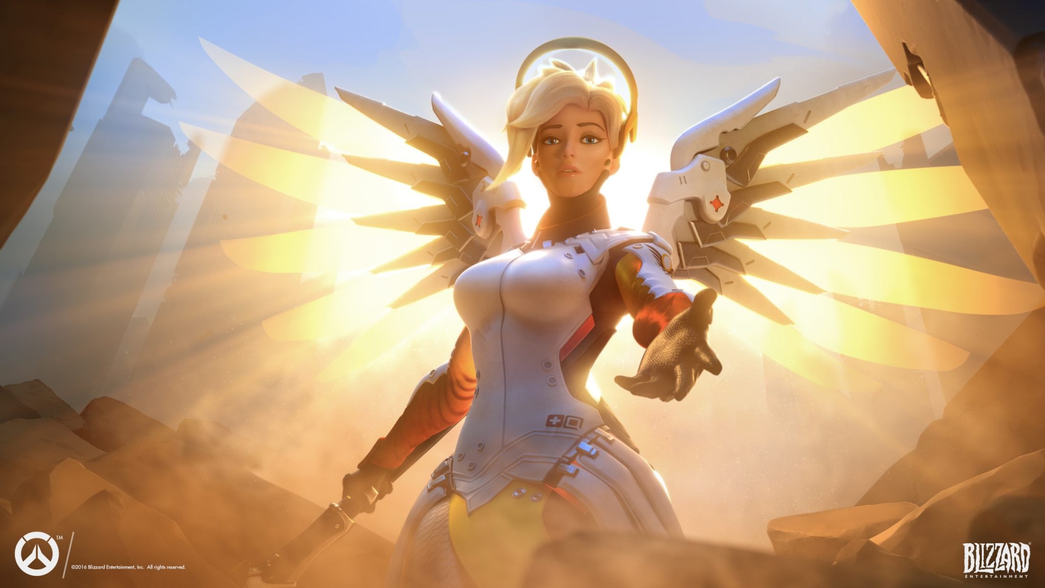 شخصية Mercy فى لعبة Overwatch أصبحت فى مهب الريح
