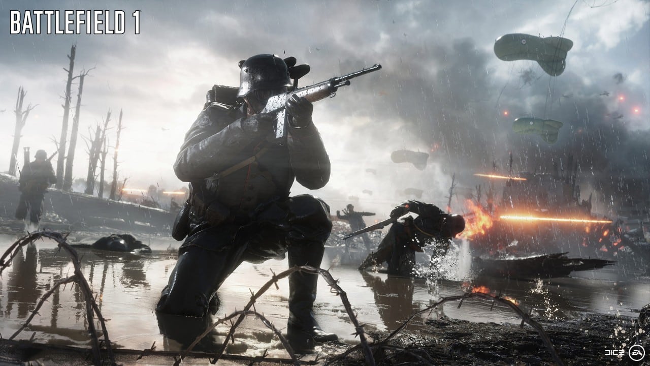 طور Frontlines قادم فى ساحة St. Quentin Scar للعبة Battlefield 1
