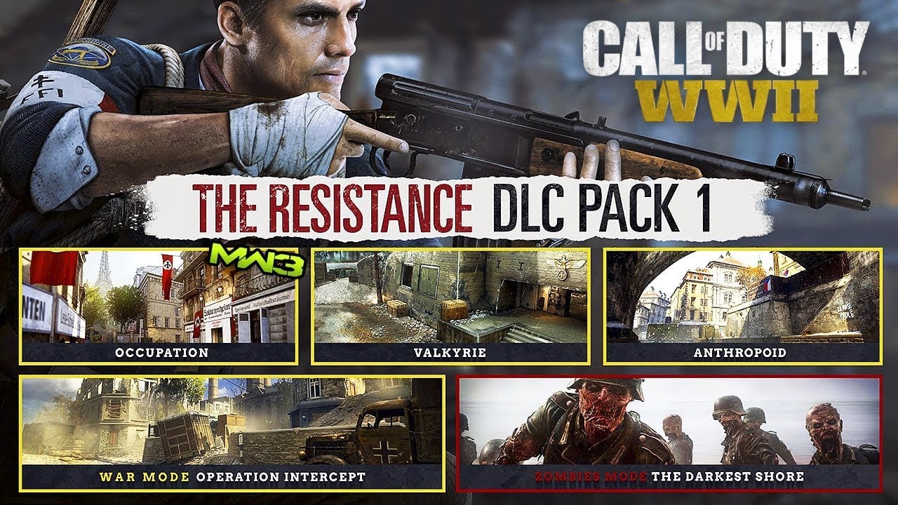 الاعلان عن ميعاد اصدار Call of Duty: WWII The Resistance DLC Pack 1 على PS4 و Xbox One والكمبيوتر الشخصي