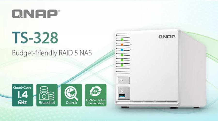الكشف عن QNAP TS-328 أول وحدة NAS تتيح إنشاء مصفوفة RAID 5 باستخدام ثلاثة أقراص