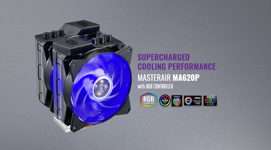 برد معالجك مع المشتت الهوائي الضخم Cooler Master MasterAir MA620P/MA621P