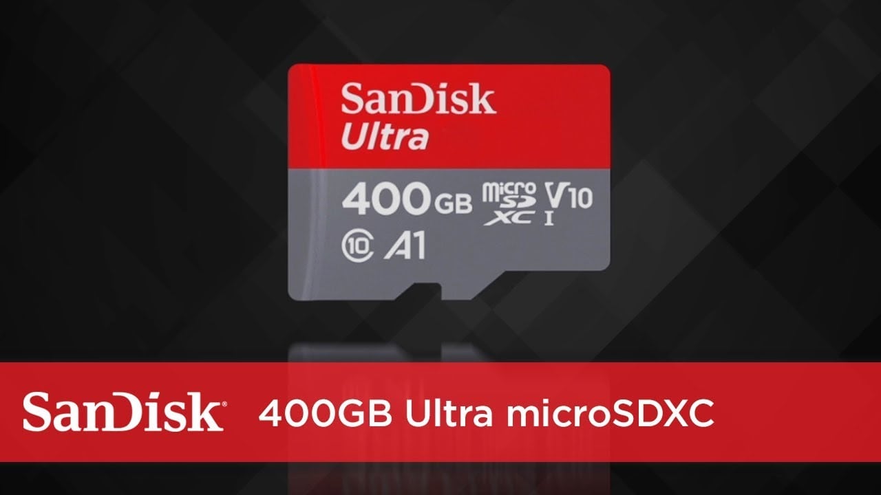 الكشف عن بطاقة الذاكرة SanDisk 400GB UHS-I microSDXC الأسرع بالعالم