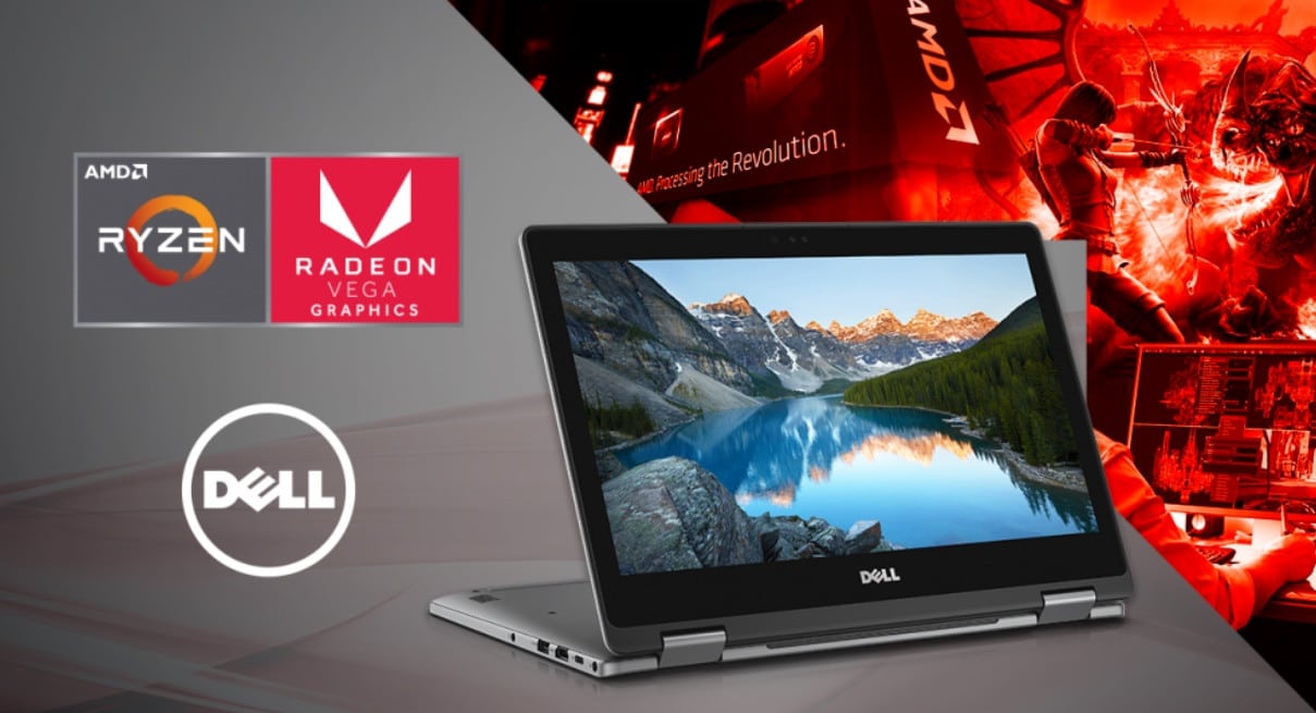 شركة Dell تزود بعض من أجهزتها المحمولة بقوة معالجات AMD Ryzen APU